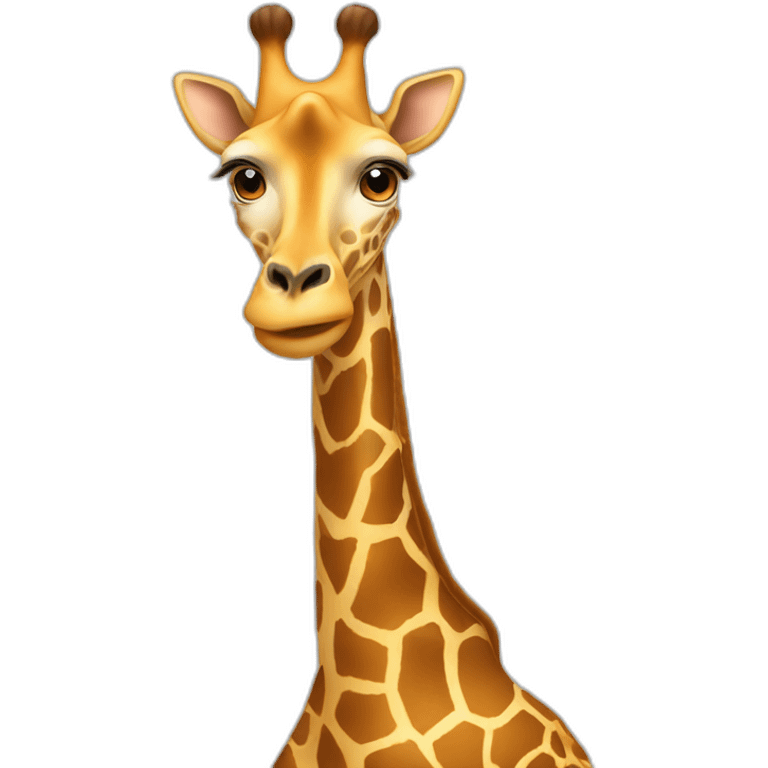 giraffe with no neck emoji