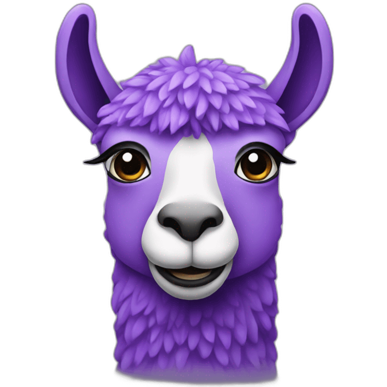 purple lama emoji