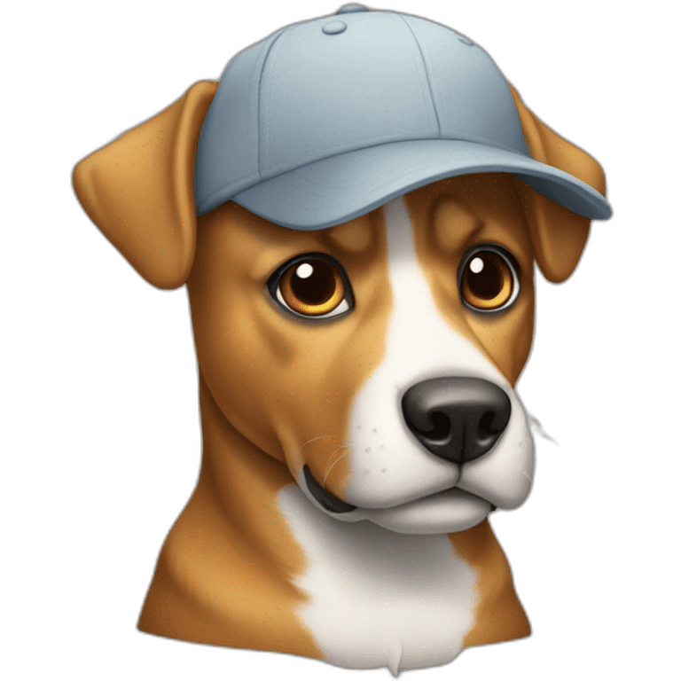 Perro con gorra emoji