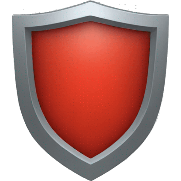 red shield with grey outline emoji