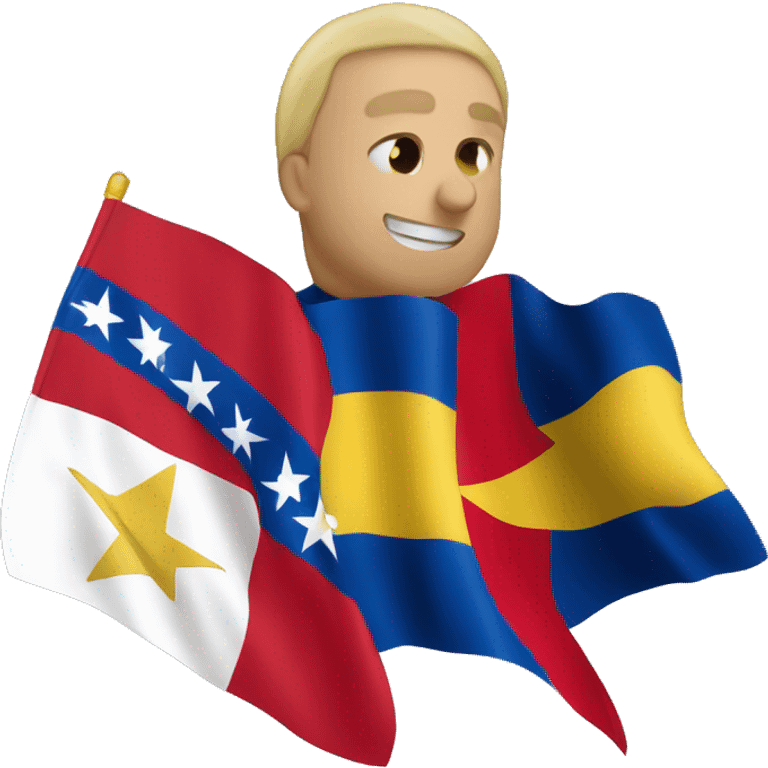 La bandera de Venezuela combinada con Perú  emoji