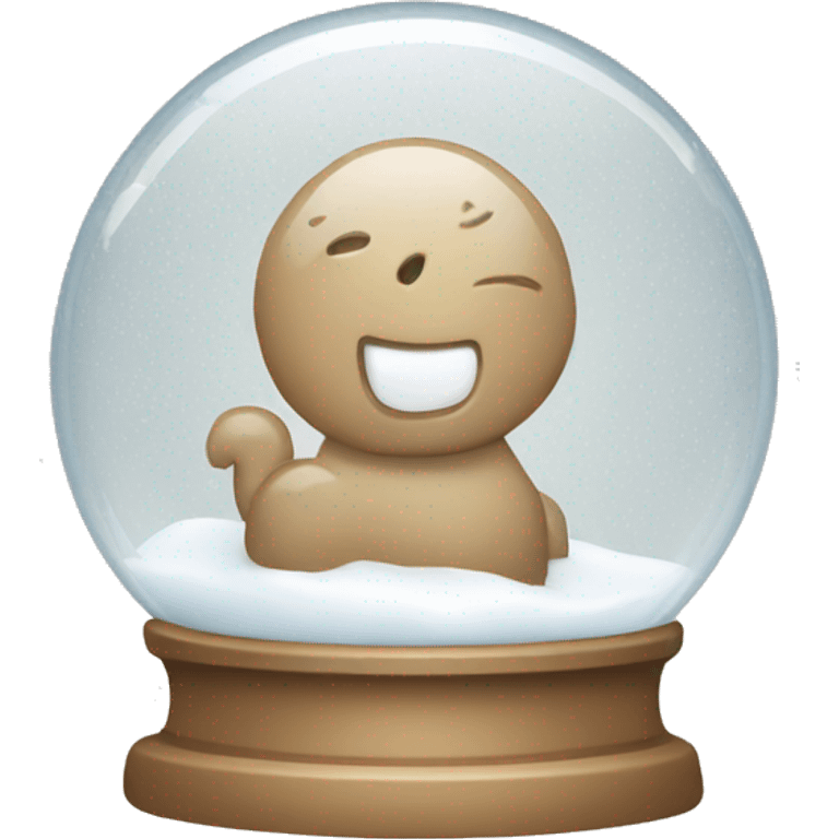 Beige snow globe emoji