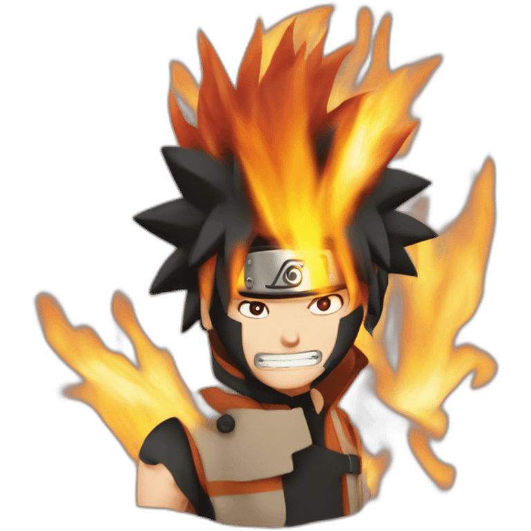 naruto on fire emoji