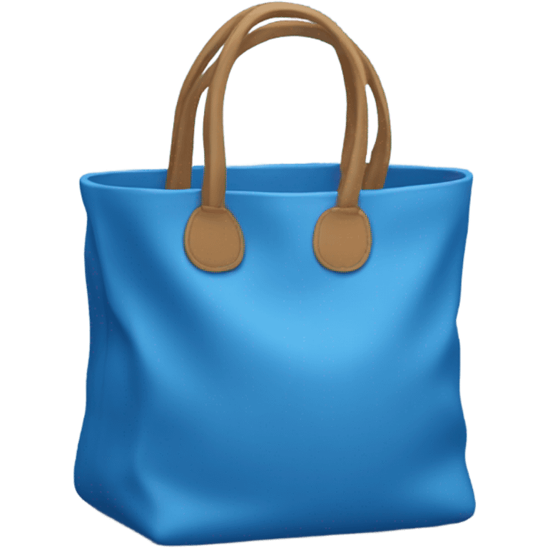 Blue tote bag emoji