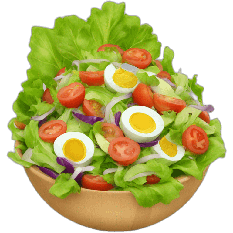 salad in brain emoji