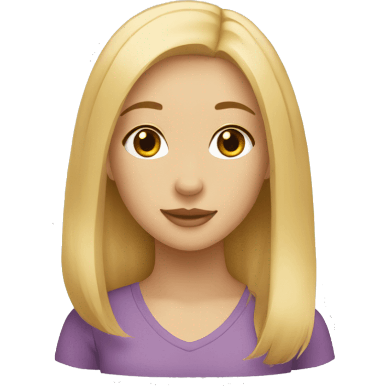 Blonde girl with a golden Labrador  emoji