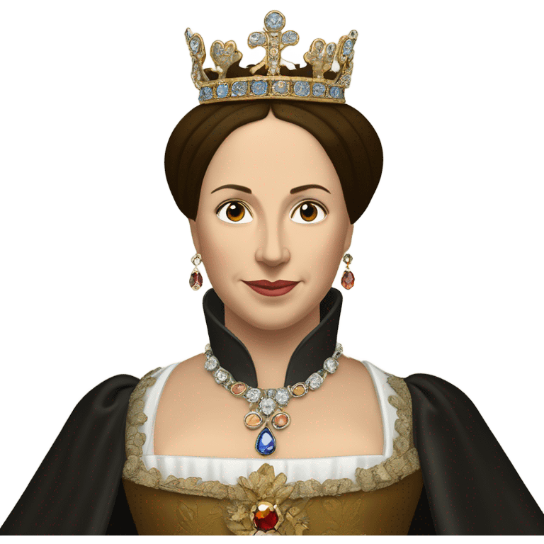 Queen Catherine of Aragon, detailed pretty emoji