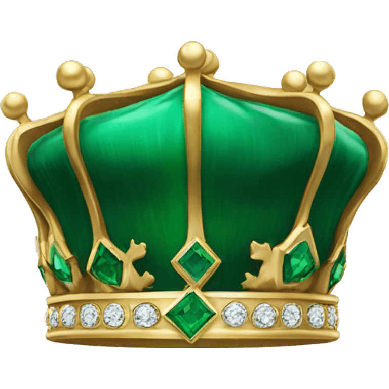 crown emerald color emoji