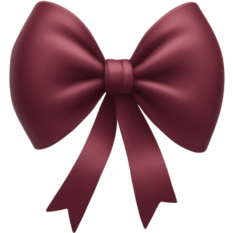 Burgundy bow emoji