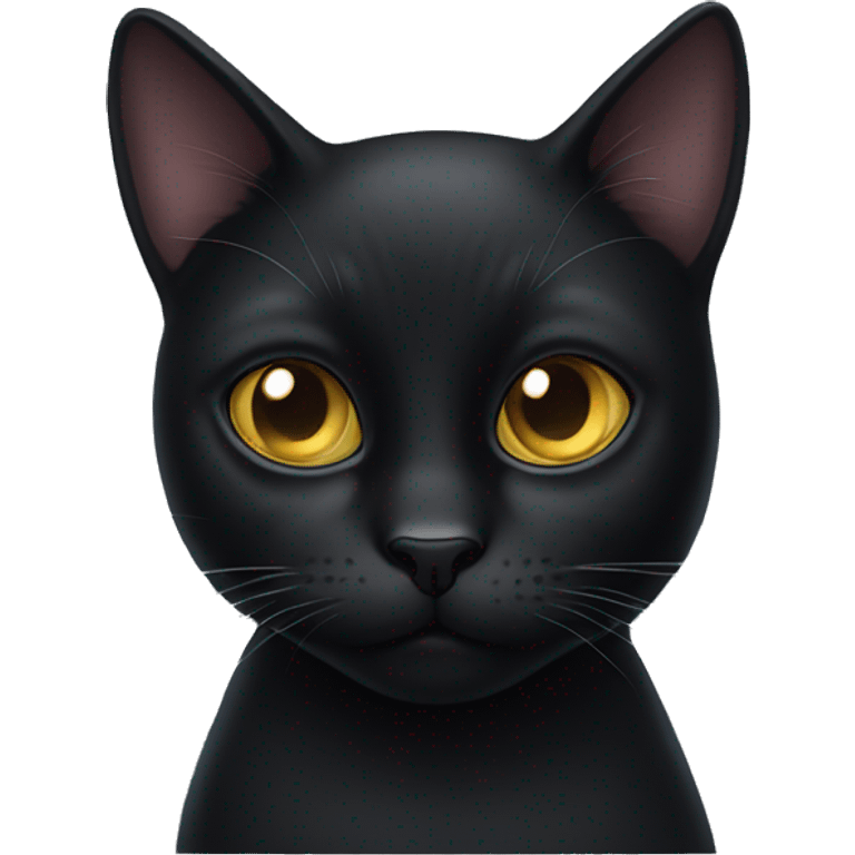 One eyed black cat emoji