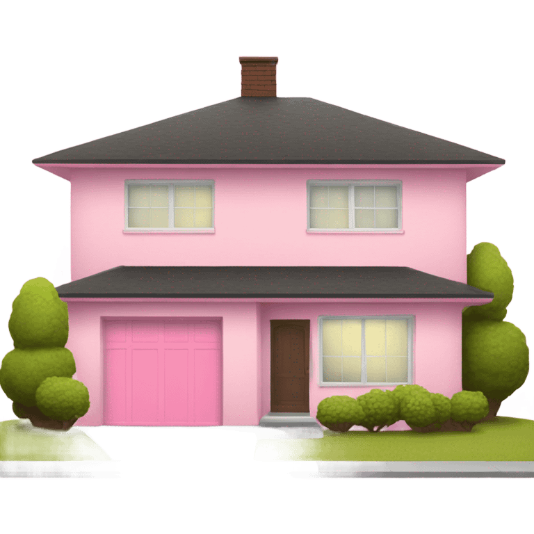 Pink mid centery home emoji