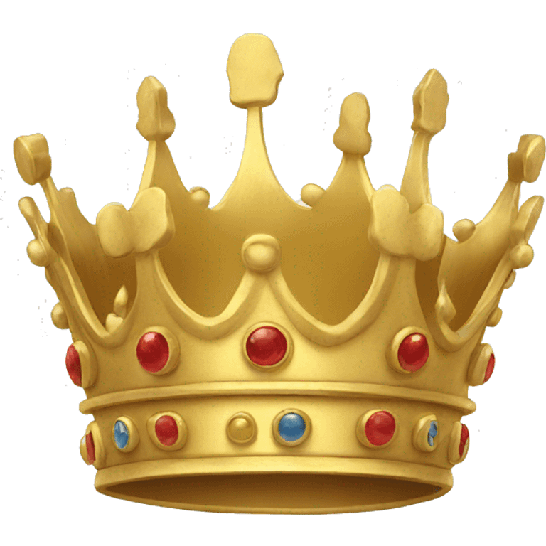 a big golden crown for an emperor  emoji