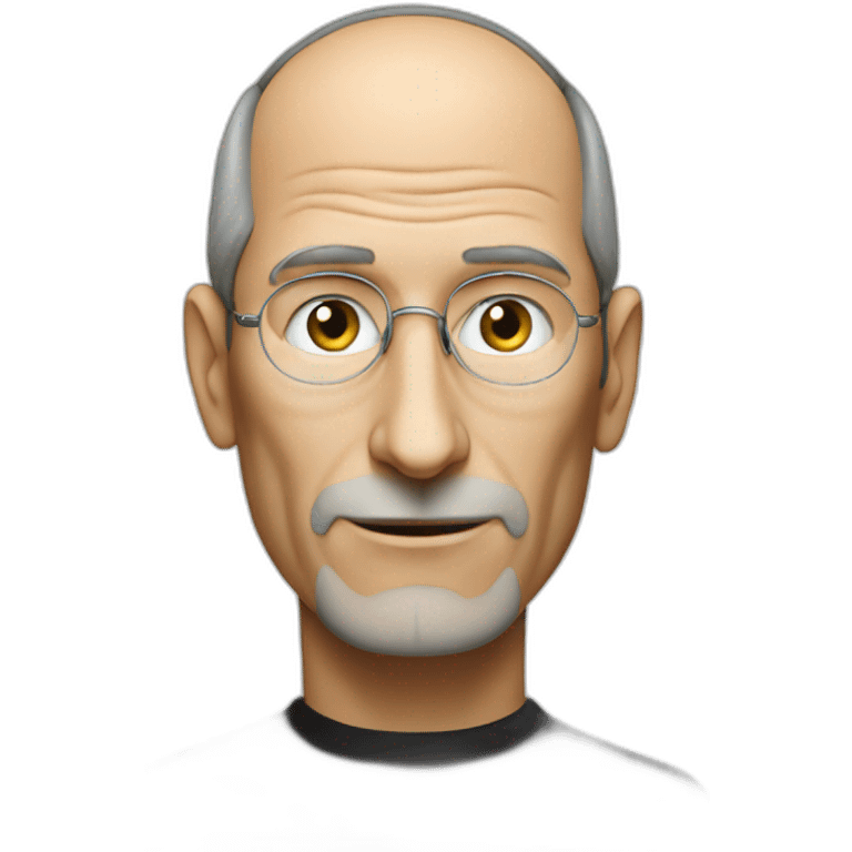 Steve jobs with iphone emoji