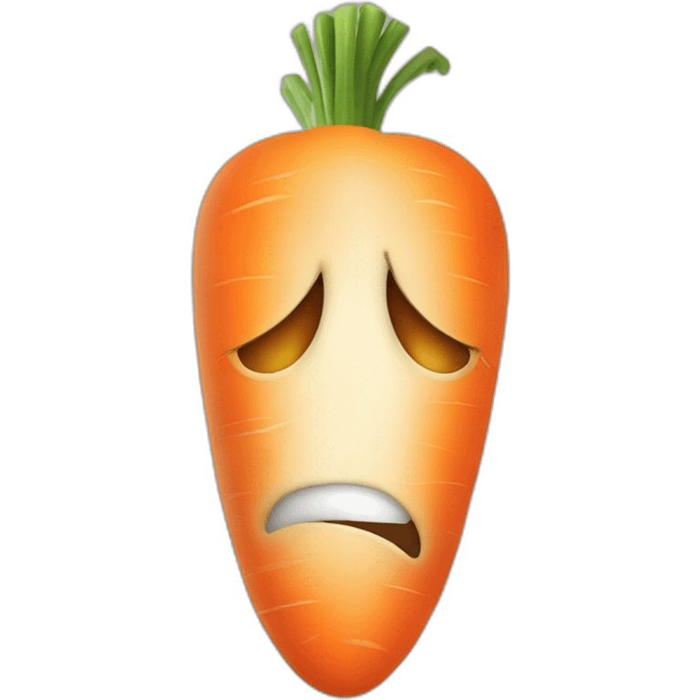 very angry carrot emoji