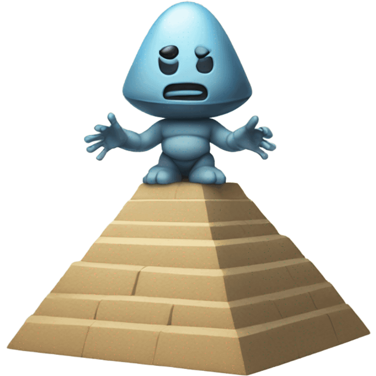 alien man on pyramid emoji