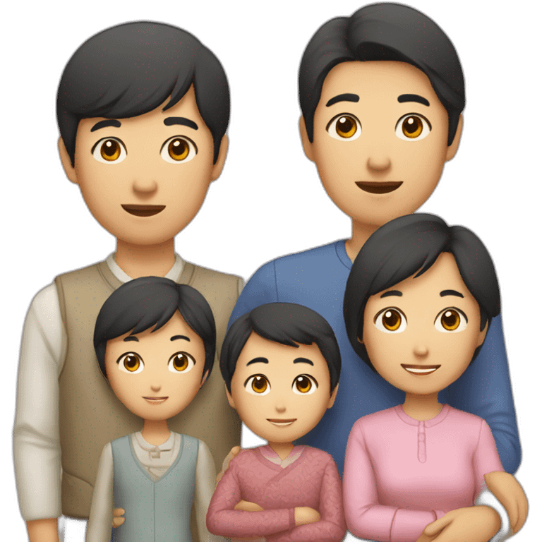 asian family emoji