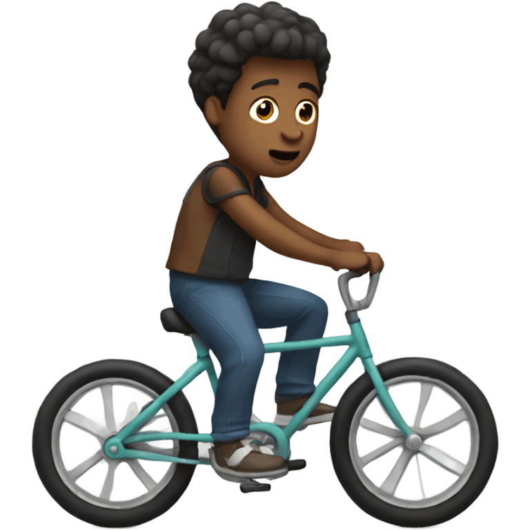 Small guy riding a bike  emoji