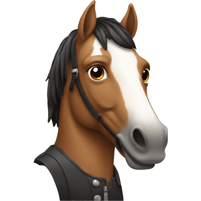 Guy with horse face emoji