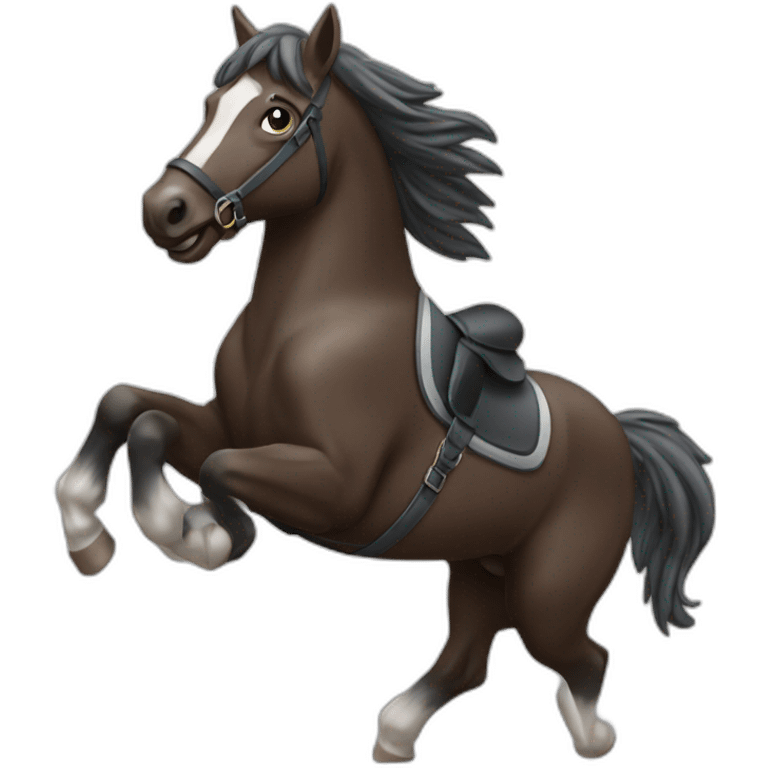 Cheval qui saute emoji