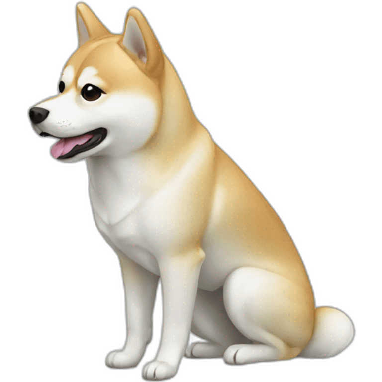 Shiba ghost white emoji