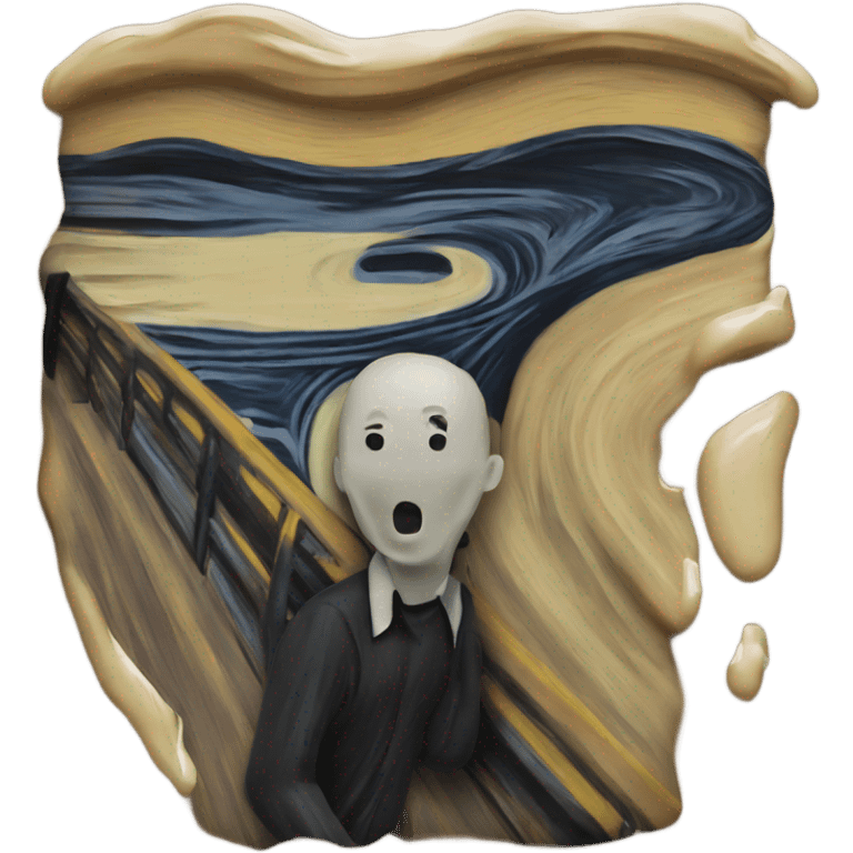 The scream painting emoji