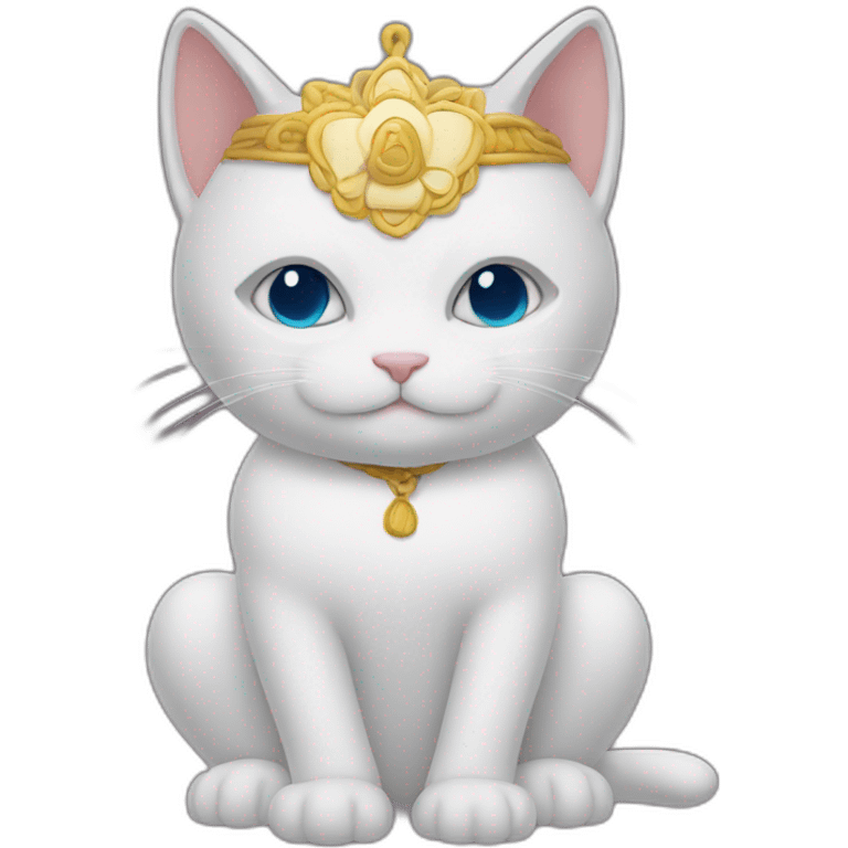 a spiritual cat emoji