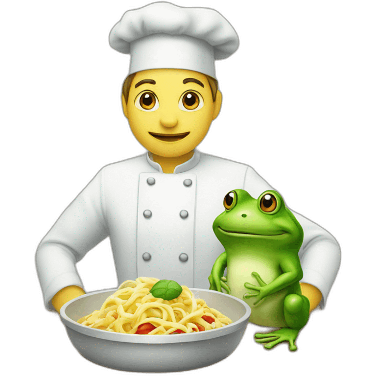 Grenouille qui fait la cuisine  emoji