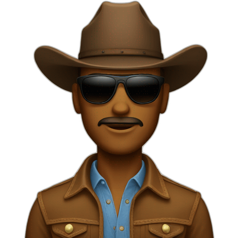 cowboy with sunglasses emoji