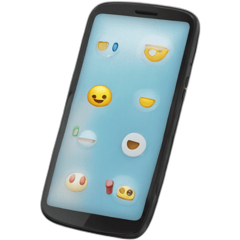 Screen smart phone emoji