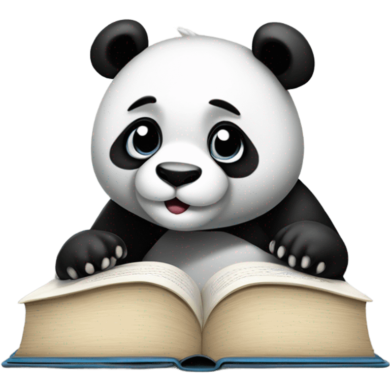 panda studying emoji