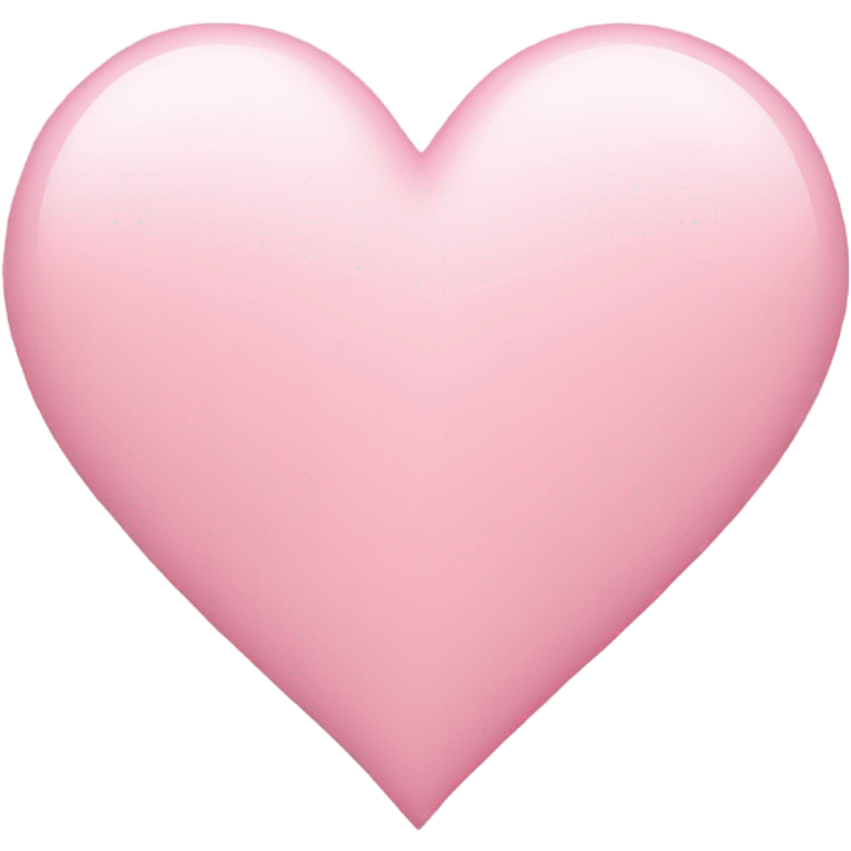 Light pink heart  emoji