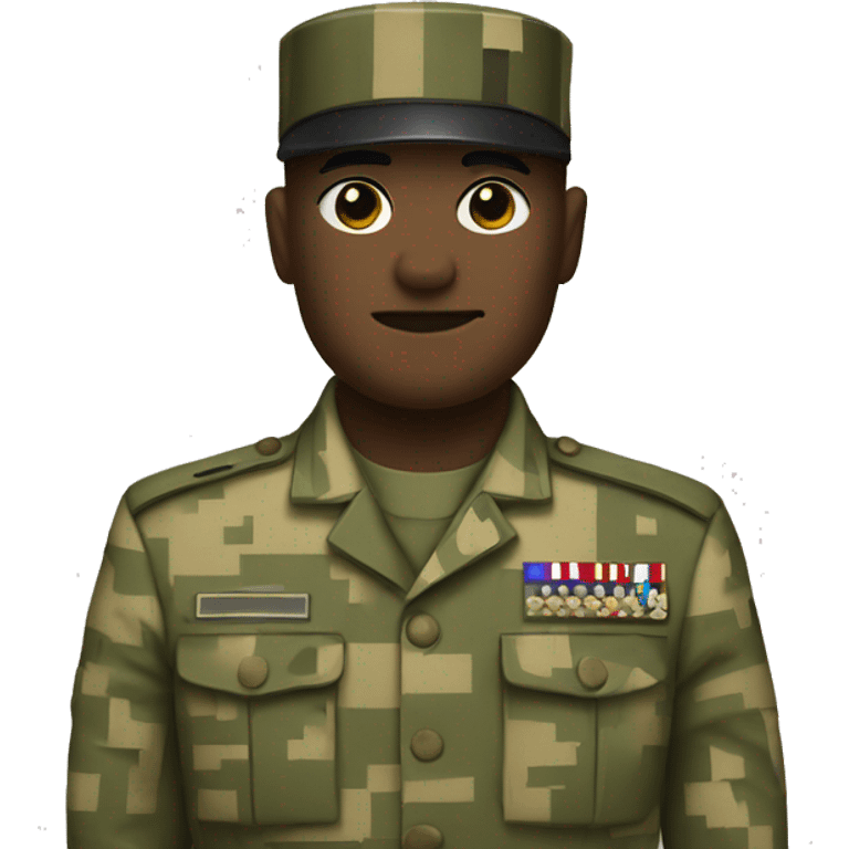 pixelated uniform soldie emoji