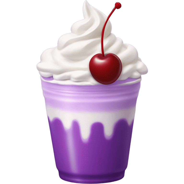 Purple milkshake emoji