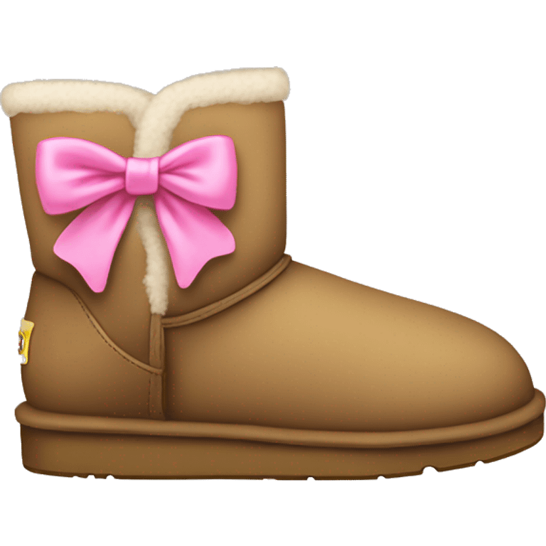 Uggs with pink bow emoji