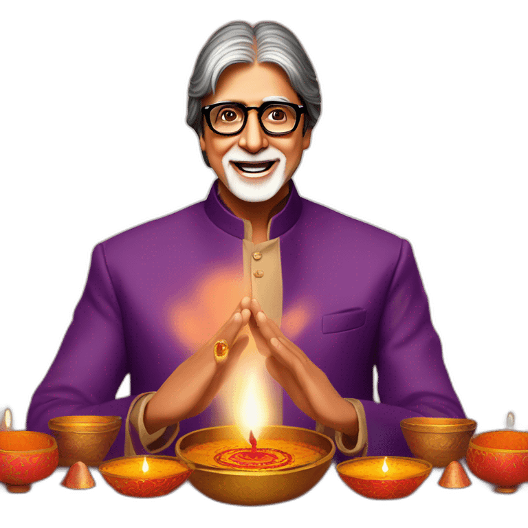 amitabh bachchan celebrating Diwali  emoji