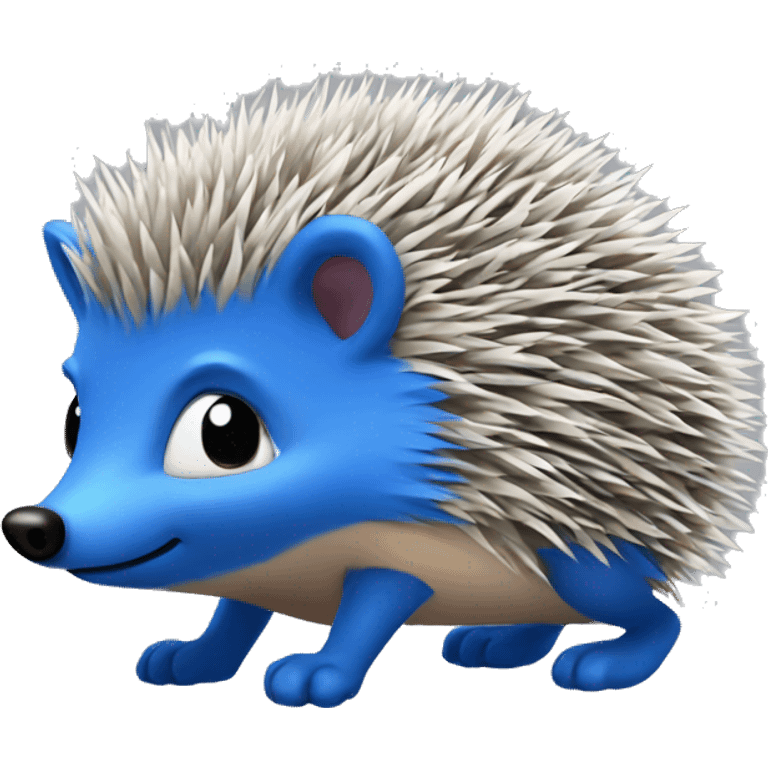 Blue hedgehog emoji