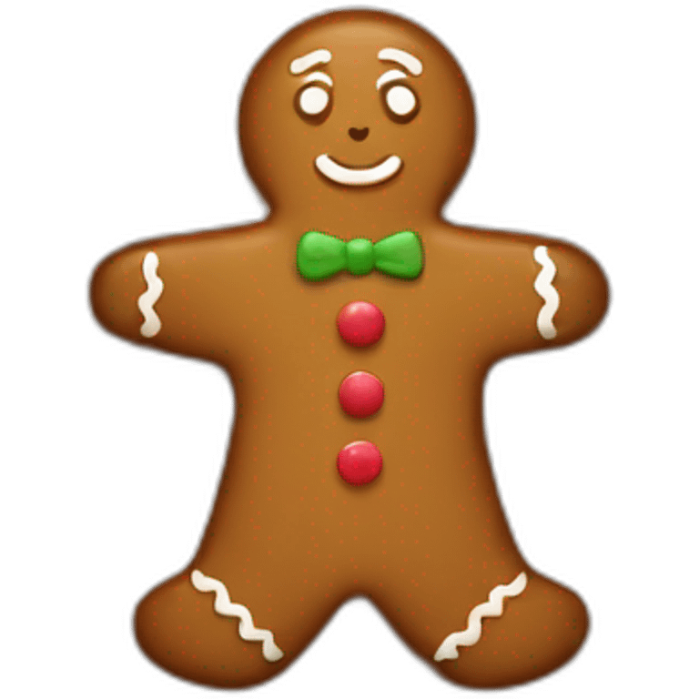 gingerbread woman emoji