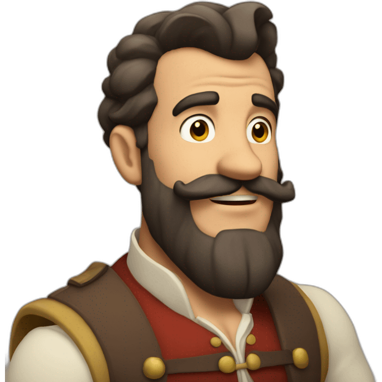 Bearded gaston Algaze emoji