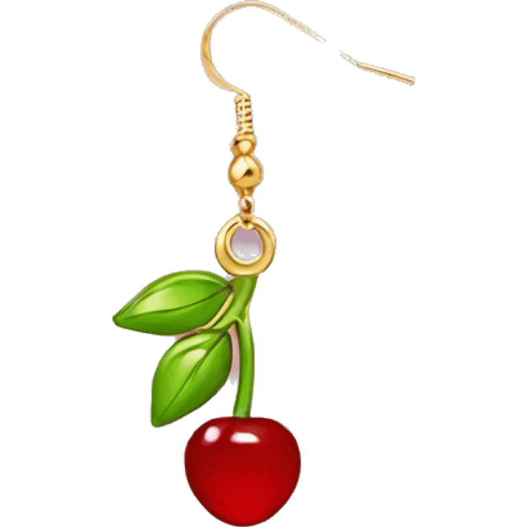 cherry earrings emoji emoji