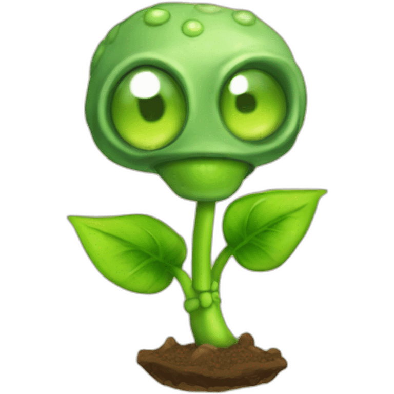 Peashooter Plants vs Zombies emoji