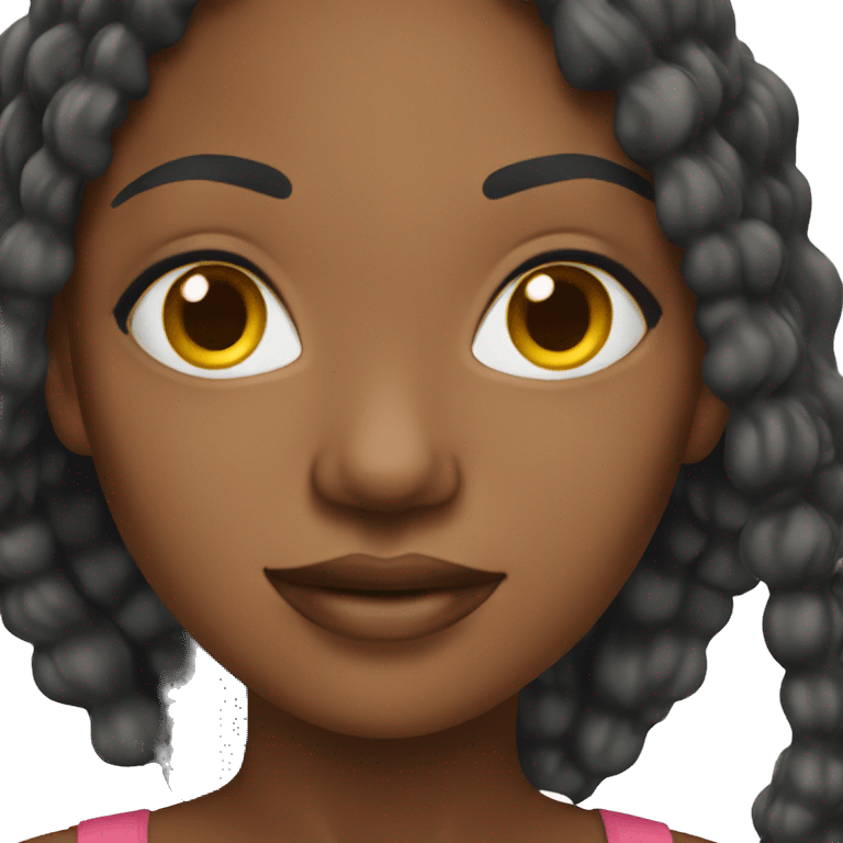 african american woman model emoji