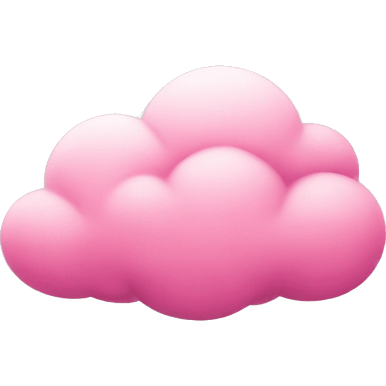 Pink cloud emoji