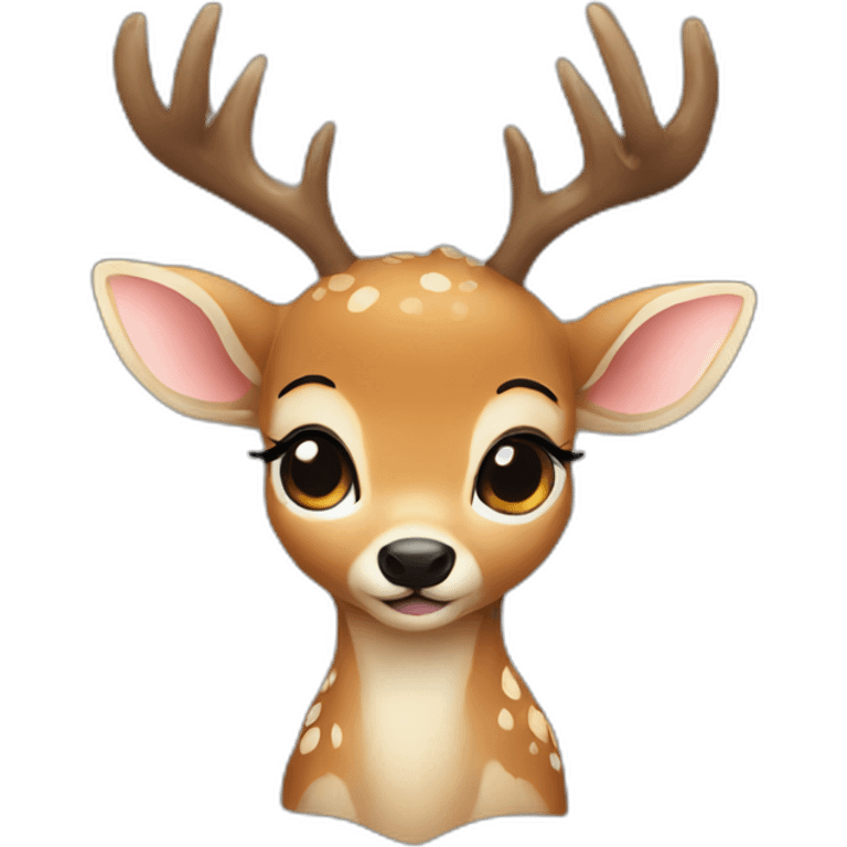 Baby deer-antlers love emoji