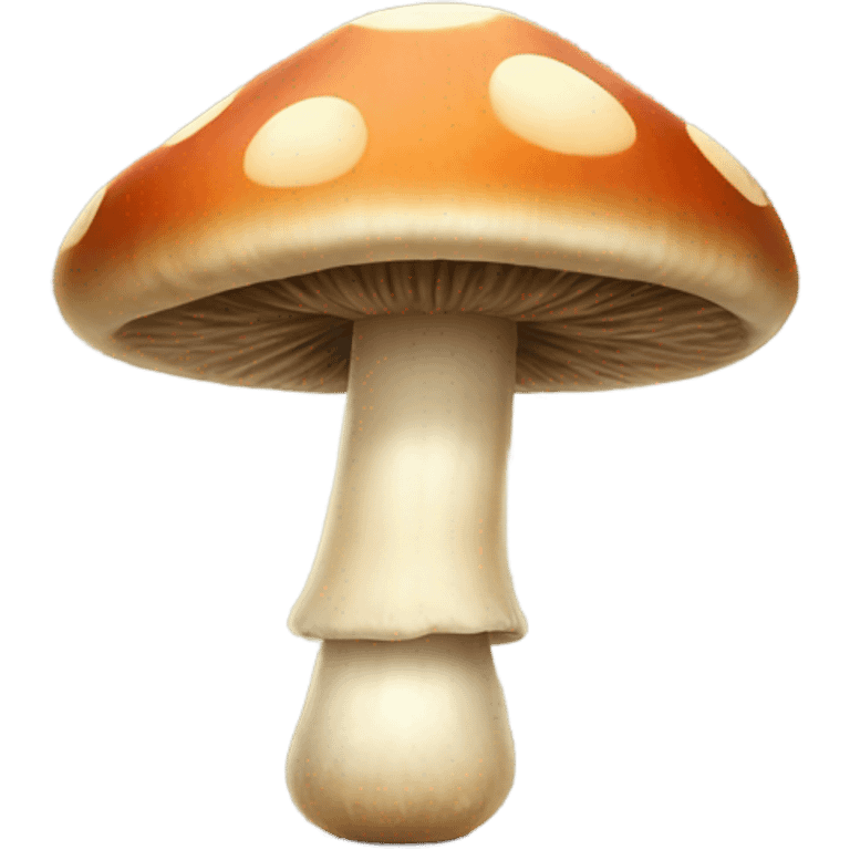 Mushroom with smiley face, legs and arms emoji