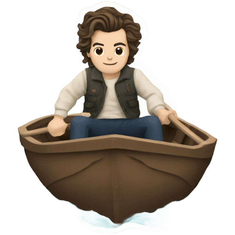 Harry styles in a boat emoji