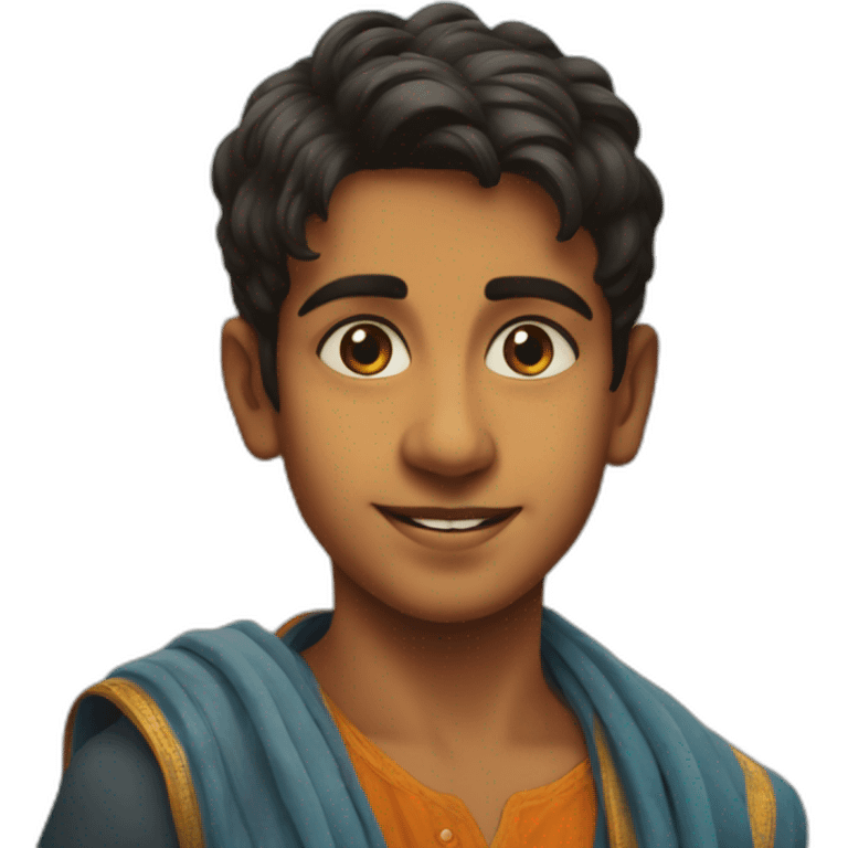 A boy in Banaras ghat emoji