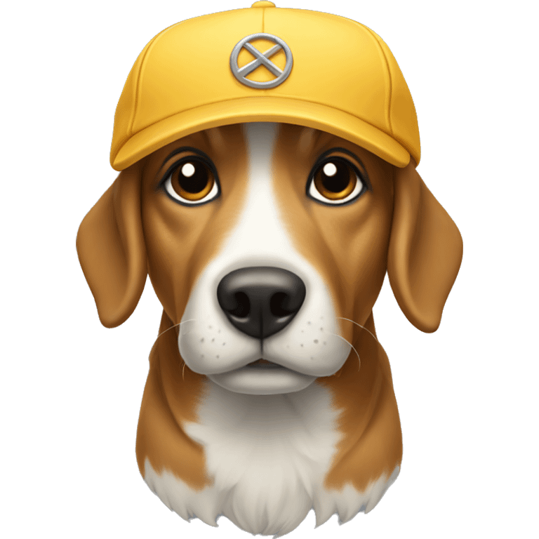 Dog with a cap emoji