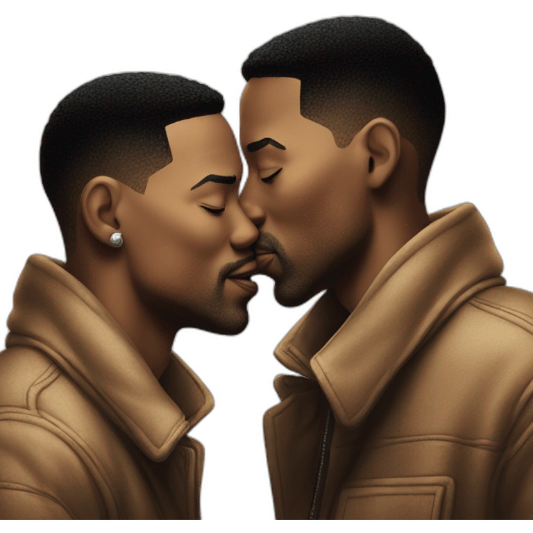 will smith and chris rock kissing emoji