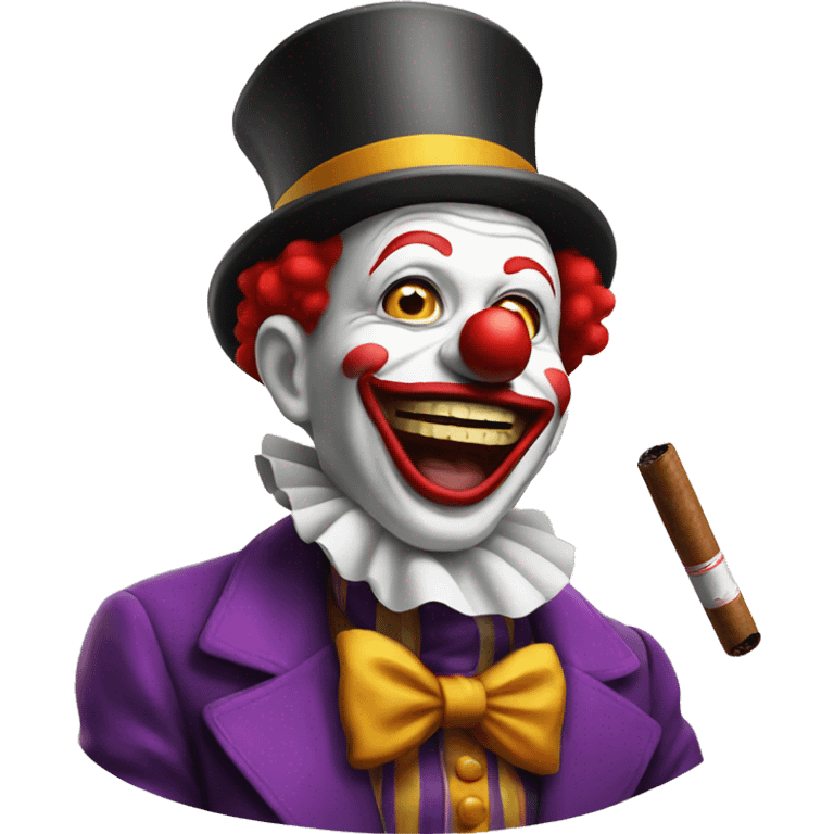 clown with cigar emoji