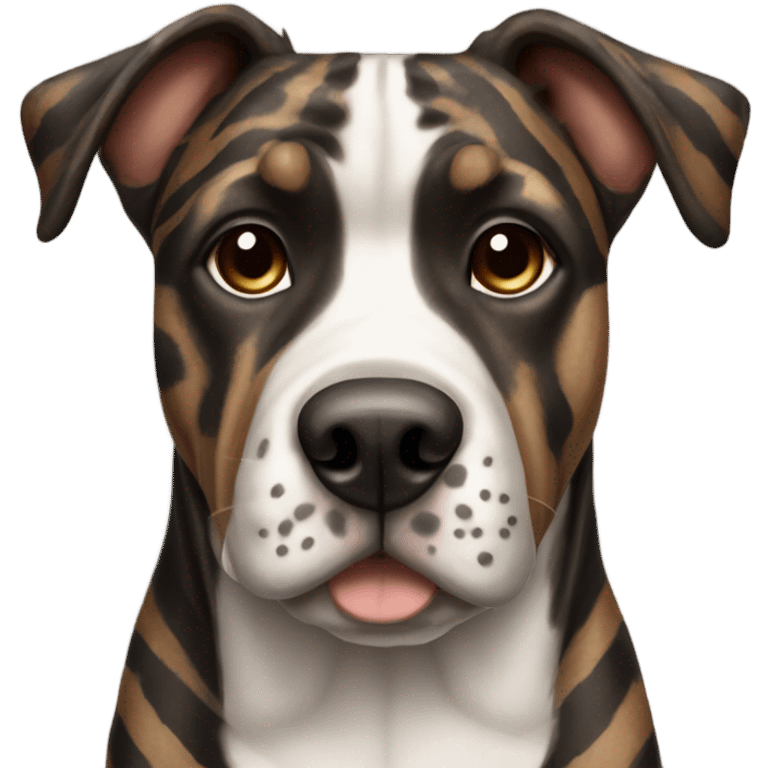 Brindle dog emoji